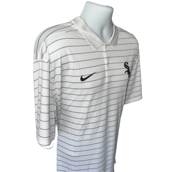 Men's Chicago White Sox Nike White Polo - Picture 3 of 4